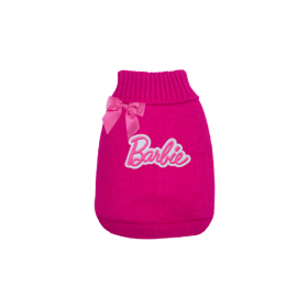 Fancy Barbie Knit Dog Sweater (Color: Pink, size: XS)