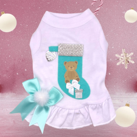 Sniffany Bear Stocking Dress- Dog Dress (size: large)