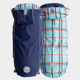 GF Pet Reversible ElastoFit Raincoat (Color: NAVY, size: XL)