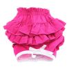 Ruffled Solid Pink Dog Panties