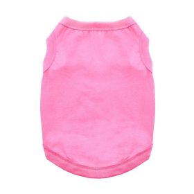 Cotton Dog Tank (Color: Carnation Pink, size: medium)