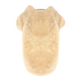Soft Plush Pullover (Color: Cream, size: medium)