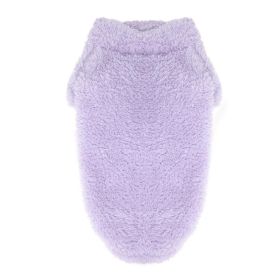 Soft Plush Pullover (Color: Lavender, size: X-Small)